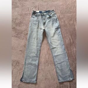 Dogma Womens Light Blue High Rise Straight Leg Stretchy Jeans Size 29 NWT‎